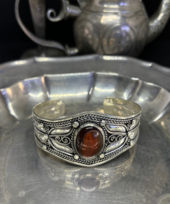 Rare Handmade bohemian bracelet Moroccan amazigh Silver Filigree Cuff
