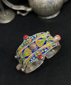 Modern Coral Silver Cuff Bracelet: Fusion of Tradition and Modernity | Unique Zoos Jewelry