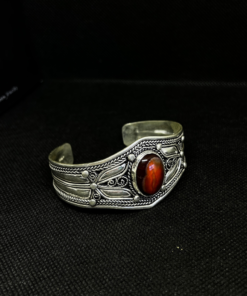 Rare Handmade bohemian bracelet Moroccan amazigh Silver Filigree Cuff