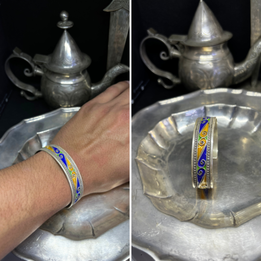 Handmade Enamel Bracelet Inspired by amazigh culture