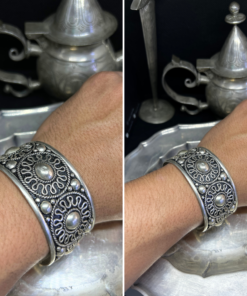 Traditional Moroccan accessories - Handcrafted Silver Bracelet – Timeless Elegance