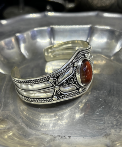 Rare Handmade bohemian bracelet Moroccan amazigh Silver Filigree Cuff
