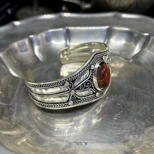 Rare Handmade bohemian bracelet Moroccan amazigh Silver Filigree Cuff