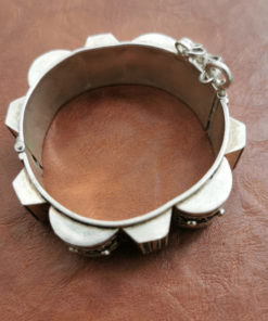 Tiznit Silver Bracelet | Ethical Amazigh Berber Bracelet with needle closure