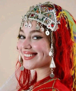 Berber Crown – Silver-Plated Amazigh Wedding Headpiece (Antique & Vintage)