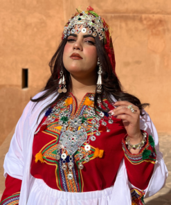 Amazigh Wedding Jewelry – Silver Berber Chest Accessories for Brides