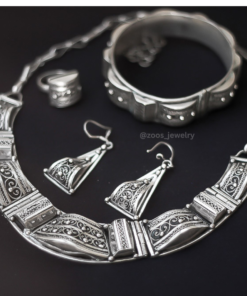 Tuareg Jewelry Set | Ethical Amazigh Berber ALL In One | Bracelet Ring Necklace Earrings