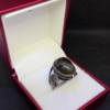 Mens Eagle Ring - Silver with Green Stone (2025)