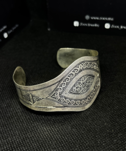 Exquisite Silver Adjustable Bangle Bracelet – Berber Treasure