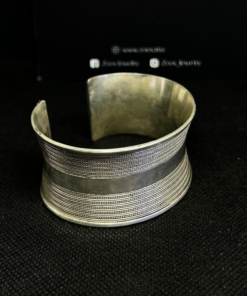 Exquisite Silver Bohemian Cuff – Handmade Berber Treasure