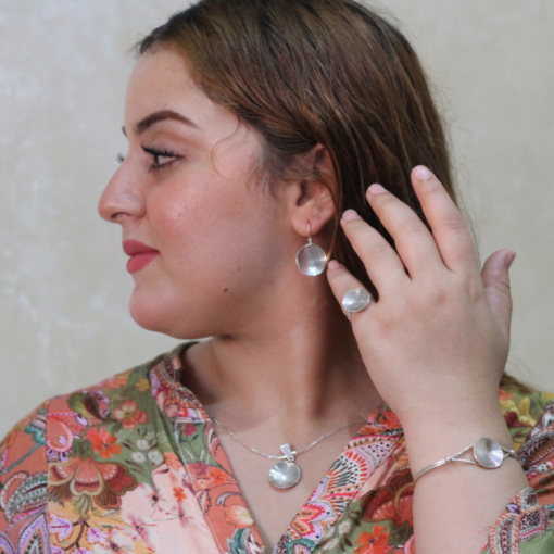 5-Piece Moroccan Handmade Jewelry Set | Authentic Silver Elegance