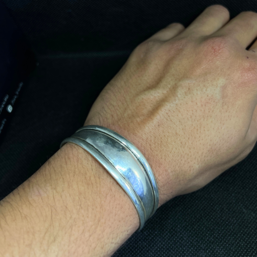 Exquisite Handmade Silver Adjustable Bracelet – Berber Bohemian Style