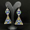 Enamel Hoop Earrings - Handmade Amazigh Silver from Tiznit (2025)