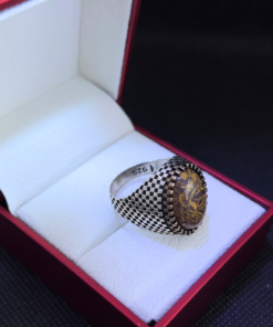 Tiger’s Eye Stone Men's Ring - Handmade Moroccan Silver (2025)