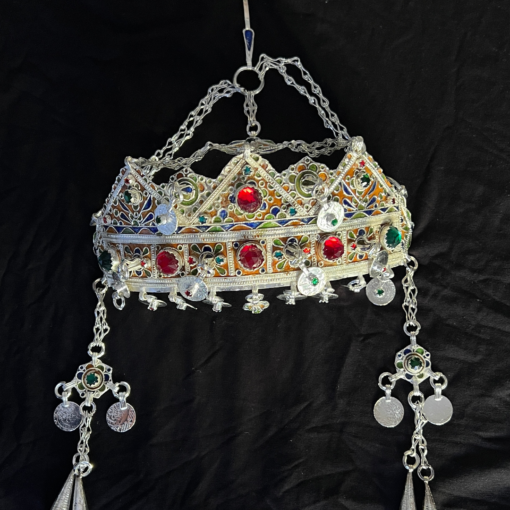 Berber Crown – Silver-Plated Amazigh Wedding Headpiece (Antique & Vintage)