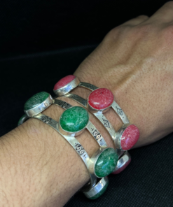 Boho Vintage Bracelets – Handmade Berber Silver (Adjustable)