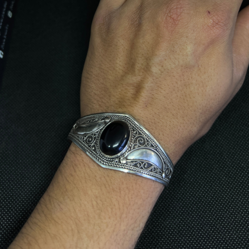 Moroccan Matching Ring with Bracelet – Handmade Berber Silver