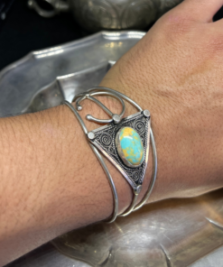 Magnificent Silver Fibula Bracelet – Handmade Berber Treasure