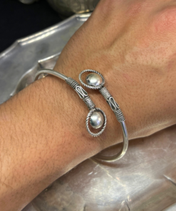 Powerful Viking Wire Bracelet – Handmade Silver & Tuareg Style