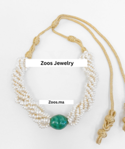 Bijoux Marocains Traditionnels Choker | Green Necklace Jawhar Beauty