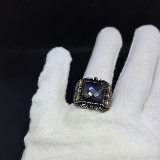 Black Stone Ring for Men - Handmade Silver (2025)