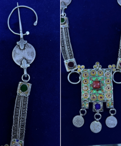 Rare Berber Jewelry – Antique Old Silver Fibula