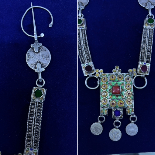 Rare Berber Jewelry – Antique Old Silver Fibula
