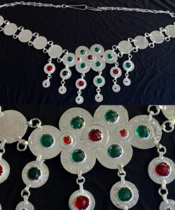 Exquisite Berber Wedding Jewelry – Handmade Silver-Plated Mdema Belt
