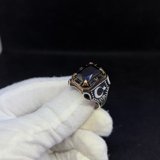 Moon Ring Men - Handmade Silver Lunar Design (2025)