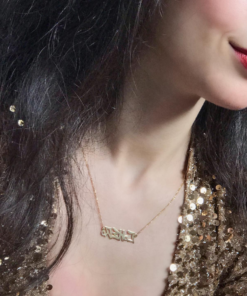 Personalised Amazigh Name Necklace – Handmade in Silver or Gold