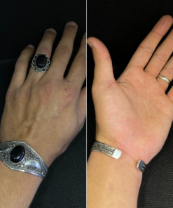 Moroccan Matching Ring with Bracelet – Handmade Berber Silver