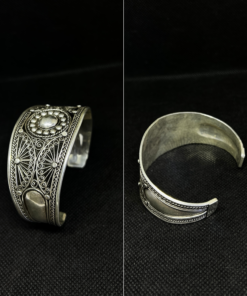 Stunning Silver Filigree Bracelet – Handmade Berber Treasure