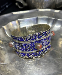 Stunning Antique Charm Bracelet – Handmade Berber Silver