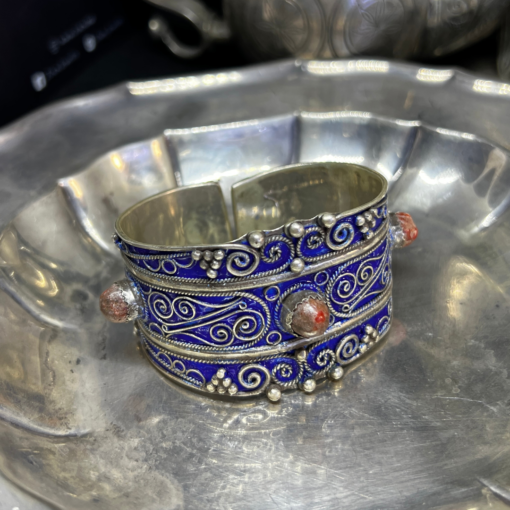 Stunning Antique Charm Bracelet – Handmade Berber Silver