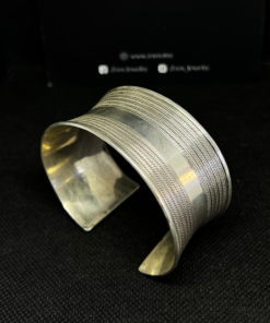 Exquisite Silver Bohemian Cuff – Handmade Berber Treasure