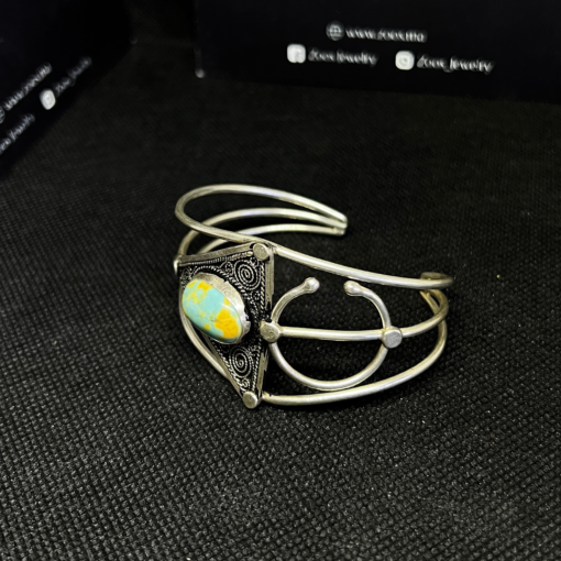 Magnificent Silver Fibula Bracelet – Handmade Berber Treasure