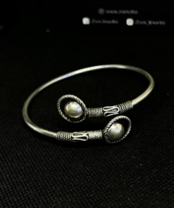 Powerful Viking Wire Bracelet – Handmade Silver & Tuareg Style