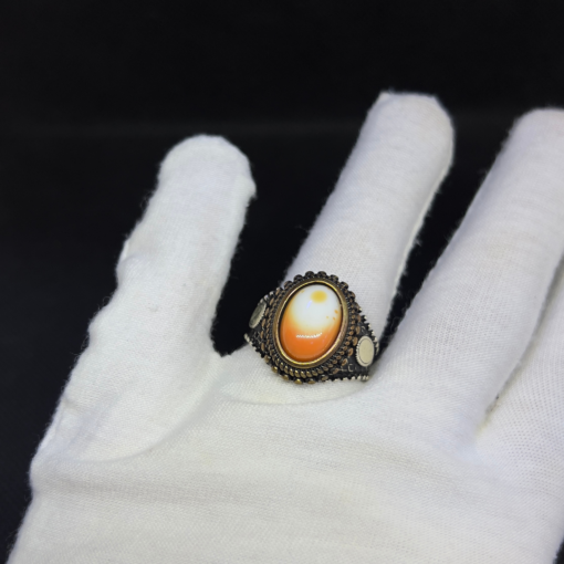 Milky Quartz Mens Ring - Handmade Silver (2025)