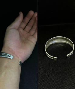 Exquisite Handmade Silver Adjustable Bracelet – Berber Bohemian Style