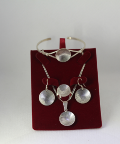 5-Piece Moroccan Handmade Jewelry Set | Authentic Silver Elegance