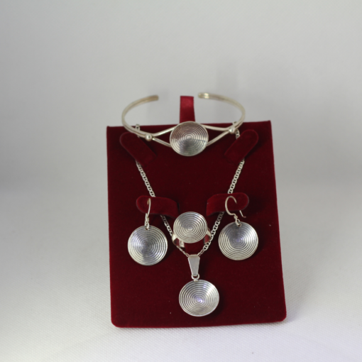 5-Piece Moroccan Handmade Jewelry Set | Authentic Silver Elegance