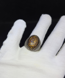 Tiger’s Eye Stone Men's Ring - Handmade Moroccan Silver (2025)