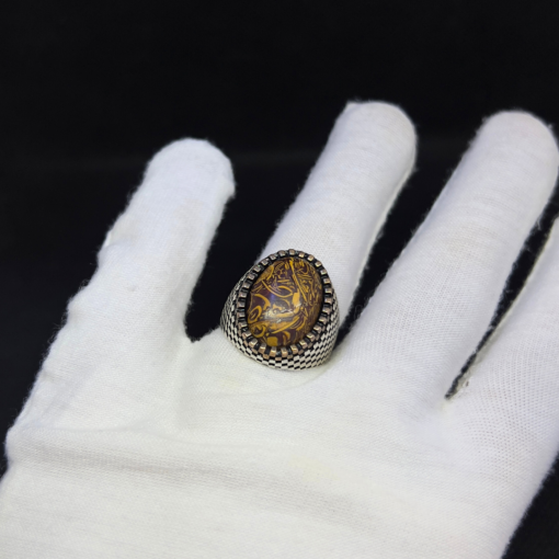 Tiger’s Eye Stone Men's Ring - Handmade Moroccan Silver (2025)