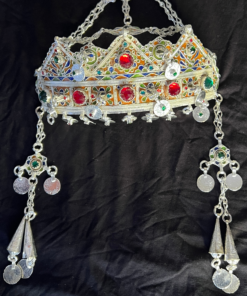 Berber Crown – Silver-Plated Amazigh Wedding Headpiece (Antique & Vintage)