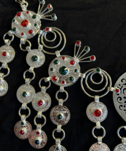Amazigh Wedding Jewelry – Silver Berber Chest Accessories for Brides