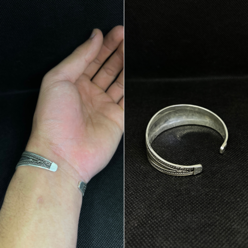 Bohemian Wrap Bracelets – Handmade Silver Berber (Adjustable)