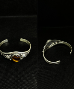 Magnificent Tiger Eye Bracelet – Handmade Berber Silver