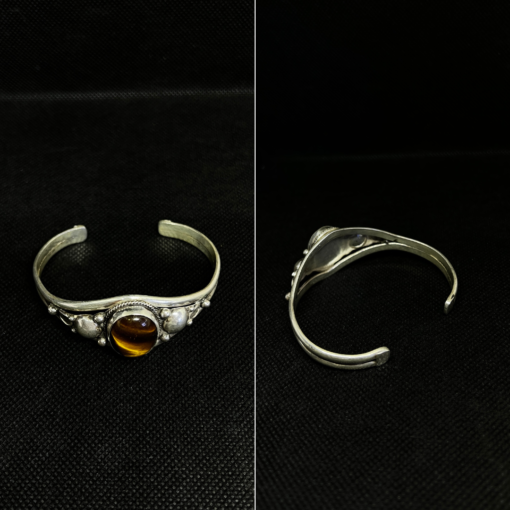 Magnificent Tiger Eye Bracelet – Handmade Berber Silver