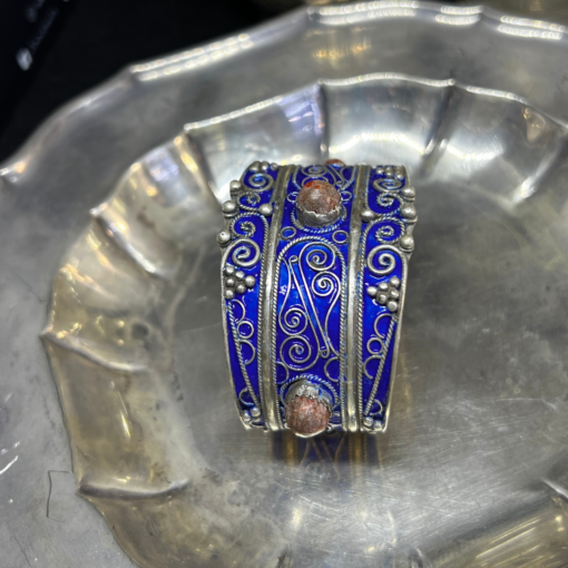 Stunning Antique Charm Bracelet – Handmade Berber Silver