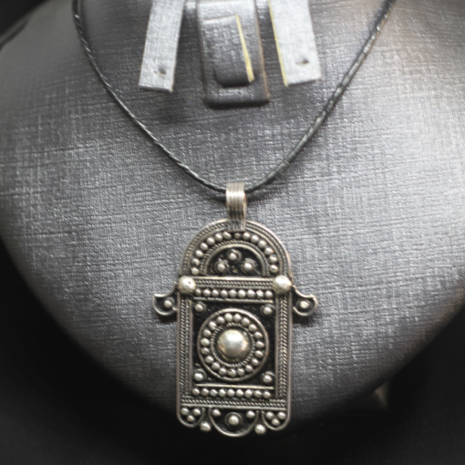 Captivating Hamsa Hand Pendant: Vintage Berber Necklace